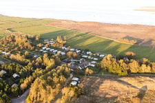 Ny Camping Sønderho in Fanø im Bundesland Syddanmark, Dänemark vom Flugzeug aus