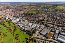 Luftaufnahme von Metabo Werke in Nürtingen im Bundesland Baden-Württemberg, Deutschland