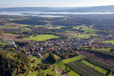 Luftbild von Ortsteil Güttingen in Radolfzell am Bodensee im Bundesland Baden-Württemberg, Deutschland