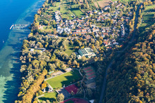 Luftbild von Unisporthalle im Ortsteil Egg in Konstanz im Bundesland Baden-Württemberg, Deutschland