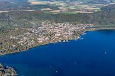 Ortsteil Ludwigshafen in Bodman-Ludwigshafen im Bundesland Baden-Württemberg, Deutschland aus der Drohnenperspektive