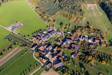 Luftbild von Straussenfarm Hegau-Bodensee in Stockach im Bundesland Baden-Württemberg, Deutschland