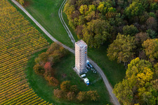 Konstitutionssäule im Ortsteil Öttershausen in Volkach im Bundesland Bayern, Deutschland