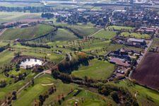 Gelände des Golfplatz des Golfclub Steigerwald in Geiselwind e. V. in Geiselwind im Bundesland Bayern, Deutschland von oben
