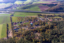 Luftbild von Freizeitland Geiselwind im Bundesland Bayern, Deutschland