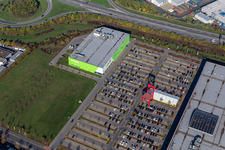 Luftbild von Mömax XXXL in Schweinfurt im Bundesland Bayern, Deutschland