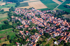 Luftbild von Hauptstr in Rohrbach im Bundesland Rheinland-Pfalz, Deutschland