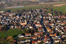 Schrägluftbild von Appenweier im Bundesland Baden-Württemberg, Deutschland