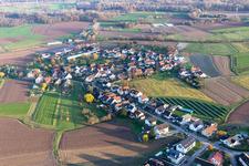 Ortsteil Sand in Willstätt im Bundesland Baden-Württemberg, Deutschland von oben