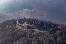 Madenburg in Eschbach im Bundesland Rheinland-Pfalz, Deutschland aus der Luft