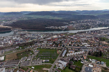 Schrägluftbild von Rheinfelden im Bundesland Baden-Württemberg, Deutschland