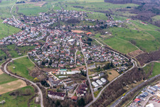 Dorfansicht im Ortsteil Wiechs in Schopfheim im Bundesland Baden-Württemberg, Deutschland
