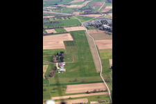 Flugplatz Herten-Rheinfelden im Bundesland Baden-Württemberg, Deutschland