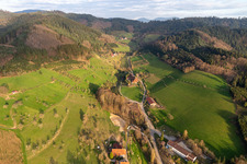 Luftbild von Ortsteil Schwaibach in Gengenbach im Bundesland Baden-Württemberg, Deutschland