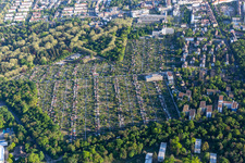 Kleingartenverein Hagsfelder Allee eV im Ortsteil Oststadt in Karlsruhe im Bundesland Baden-Württemberg, Deutschland