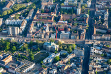 Gerichts- Gebäudekomplex des Bundesgerichtshof in Karlsruhe im Ortsteil Innenstadt-West im Bundesland Baden-Württemberg, Deutschland