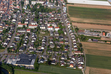 Kandel im Bundesland Rheinland-Pfalz, Deutschland vom Flugzeug aus