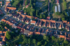 Drohnenaufname von Seebach im Bundesland Bas-Rhin, Frankreich