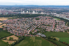 Altrip im Bundesland Rheinland-Pfalz, Deutschland von oben gesehen