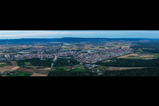Panorama in Schwetzingen im Bundesland Baden-Württemberg, Deutschland