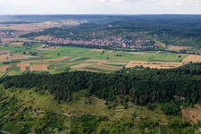 Unterjesingen von Süden in Tübingen im Bundesland Baden-Württemberg, Deutschland