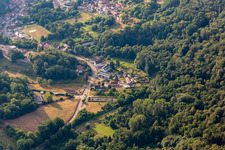 Luftbild von Weiler in Wissembourg im Bundesland Bas-Rhin, Frankreich