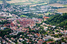 Herrenberg von Südosten im Bundesland Baden-Württemberg, Deutschland von oben