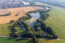 Luftbild von Verein für Hundesport e.V. am Fischmal in Leimersheim im Bundesland Rheinland-Pfalz, Deutschland