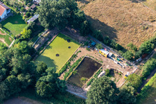 Fischteiche in Rheinzabern im Bundesland Rheinland-Pfalz, Deutschland