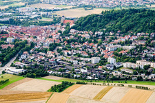 Luftbild von Herrenberg von Süden im Bundesland Baden-Württemberg, Deutschland