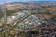 Industrie- und Gewerbegebiet in Friedrichsfeld in Mannheim im Bundesland Baden-Württemberg, Deutschland