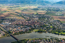 Luftbild von Ladenburg im Bundesland Baden-Württemberg, Deutschland