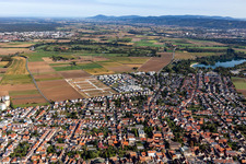Neubaugebiet "Mitten im Feld" in Heddesheim im Bundesland Baden-Württemberg, Deutschland