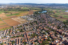 Heddesheim im Bundesland Baden-Württemberg, Deutschland von oben