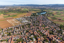 Heddesheim im Bundesland Baden-Württemberg, Deutschland aus der Luft