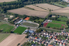 Velodrome im Ortsteil Oberhausen in Oberhausen-Rheinhausen im Bundesland Baden-Württemberg, Deutschland