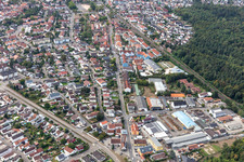 Jockgrim im Bundesland Rheinland-Pfalz, Deutschland vom Flugzeug aus