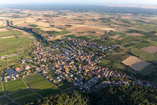 Oberotterbach im Bundesland Rheinland-Pfalz, Deutschland aus der Luft