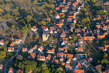 Preuschdorf im Bundesland Bas-Rhin, Frankreich aus der Luft