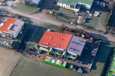 Luftbild von Niederlauterbach im Bundesland Bas-Rhin, Frankreich