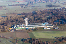 Sitek Insulation im Ortsteil Altenstadt in Wissembourg im Bundesland Bas-Rhin, Frankreich aus der Luft