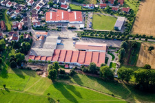 Stupferich, Vogelsitze GmbH, Kleinsteinbacherstraße 44 in Karlsruhe im Bundesland Baden-Württemberg, Deutschland vom Flugzeug aus