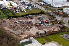 Gaudier Recycling unter Wasser im Ortsteil Minderslachen in Kandel im Bundesland Rheinland-Pfalz, Deutschland