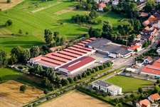 Luftbild von Stupferich, Vogelsitze GmbH, Kleinsteinbacherstraße 44 in Karlsruhe im Bundesland Baden-Württemberg, Deutschland