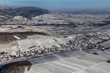 Winterluftbild im Schnee in Ranschbach im Bundesland Rheinland-Pfalz, Deutschland