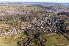 Luftbild von Ortsteil Dätzingen in Grafenau im Bundesland Baden-Württemberg, Deutschland