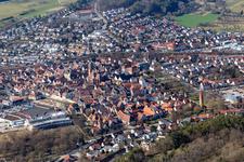 Weil der Stadt im Bundesland Baden-Württemberg, Deutschland von oben