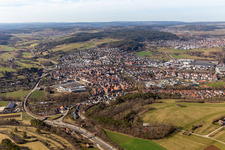 Weil der Stadt im Bundesland Baden-Württemberg, Deutschland von oben gesehen