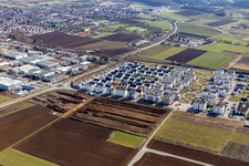 Renningen im Bundesland Baden-Württemberg, Deutschland aus der Luft