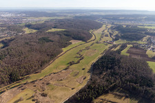Luftbild von Würmtal im Ortsteil Lehenweiler in Aidlingen im Bundesland Baden-Württemberg, Deutschland